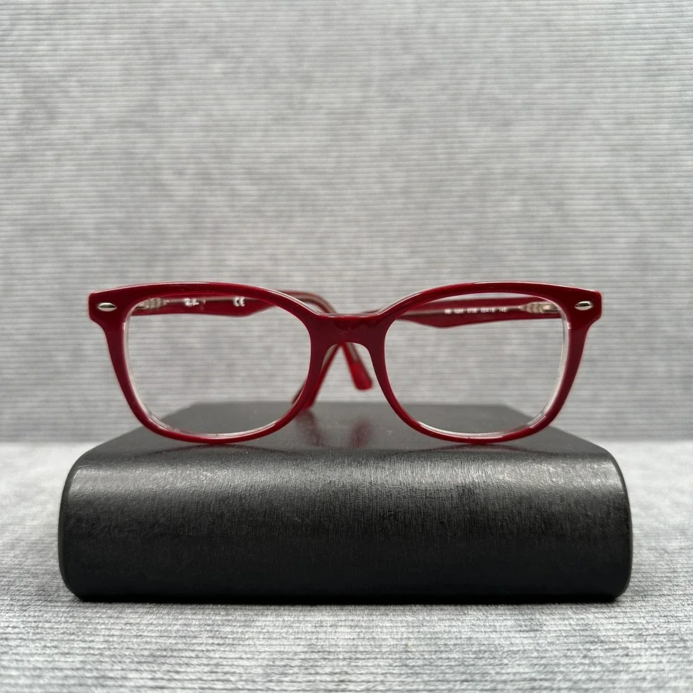 Ray-Ban RB5285 5738 Dark Red Bordeaux Square Eyeglasses Frames 53-19-145
